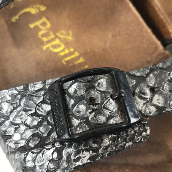 Papillio Birkenstock Sandal Women’s Snakeskin Embossed Adjustable Straps - Picture 7 of 15